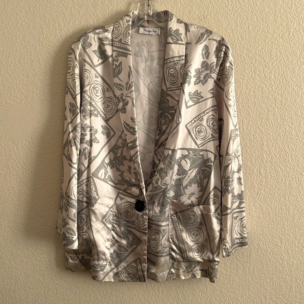 Vintage Satin Blazer